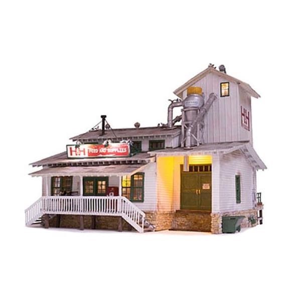 Woodland Scenics WOO5059 Woodland Scenics HO H & H Feed Mill WOO5059 - main